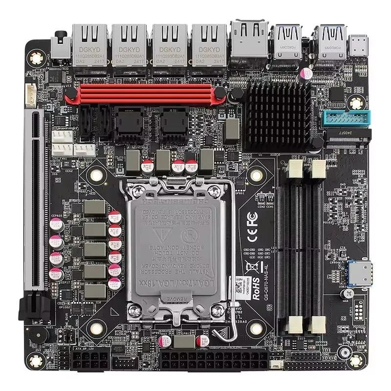 Lga 1700 Ddr5 Itx Motherboard - เมนบอร์ด vPro Q670 NAS รองรับ NVMe