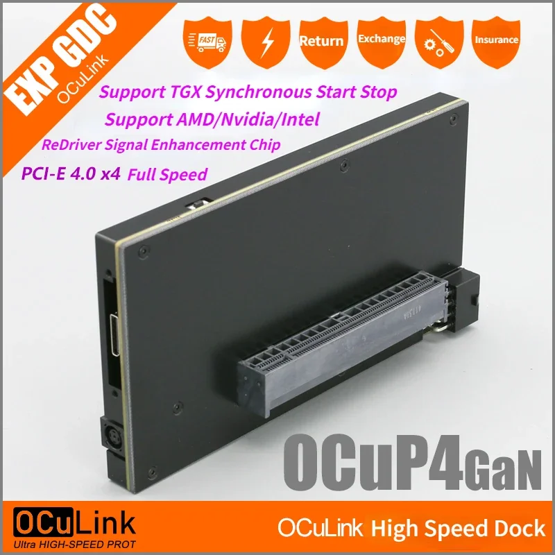 External Gpu Dock Pcie 4.0 Oculink - เคส OCuP4GaN OCuLink GPU Dock พร้อมชิป