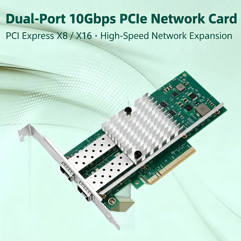 10Gb Sfp+ Pcie Network Card Dual Port - X520-DA2 82599EN การ์ดเครือข่ายไฟเบอร์แบบพอร์ตคู่ 10G SFP+ PCIe