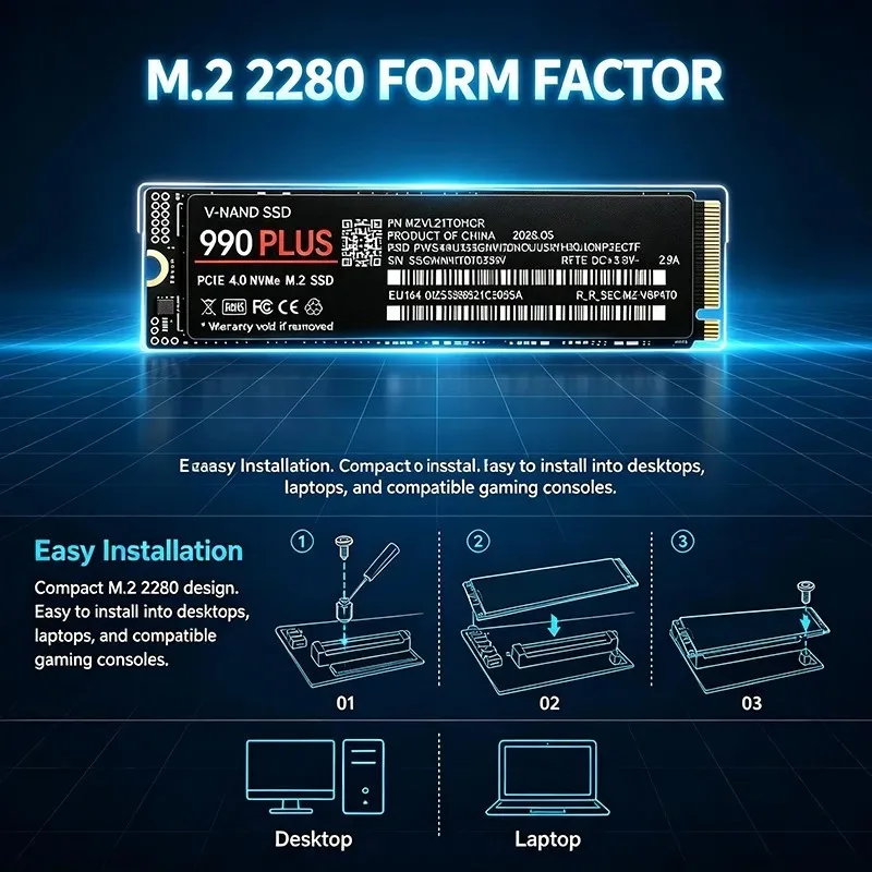 990 Plus NVMe M.2 2280 PCIe 4. - M.2 Nvme 4Tb Pcie 4.0 Ssd บทวิจารณ์และราคา