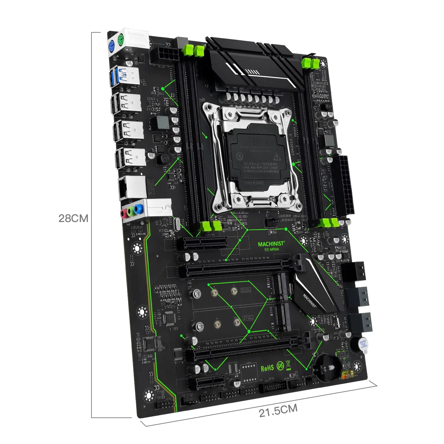 MACHINIST E5 MR9A V1.0 X99 เมน - X99 Dual Cpu Motherboard Combo บทวิจารณ์และราคา